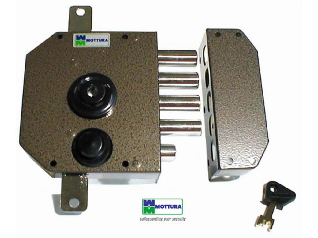mot30630vd60xe.png Serratura Applicare Triplice Pompa Con Scrocco DX | Mottura - immagine 1