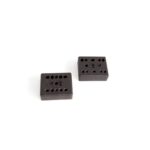 Distanziale per Telaio Estraibile Tecnoplastica Moka RAL8019 pz.2  Emuca