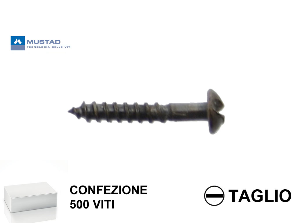 500bronzatetaglio.png VITE LEGNO TB TAGLIO DIN 96 BRONZATA pz.500 mm.2,0 prodotto da MUSTAD - immagine 1