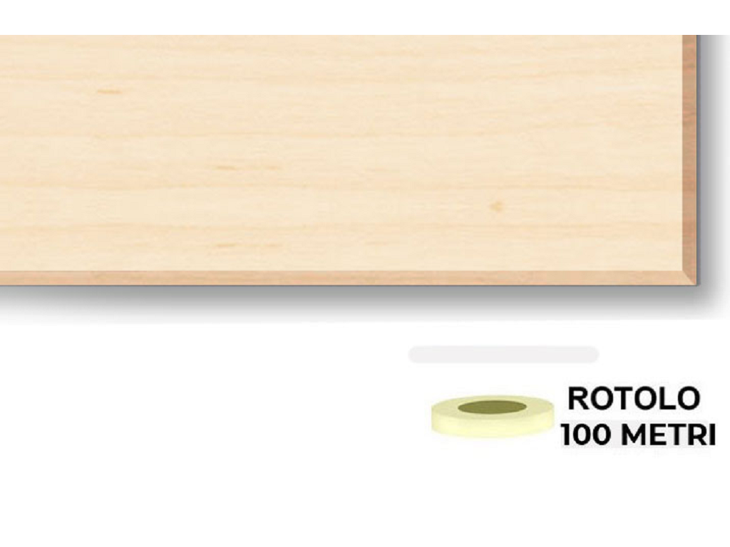 acero-100.png Bordo legno preincollato spessore 6/10 mt.100 Acero vaire altezze | Laminbord - immagine 1