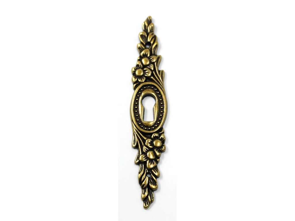 b235.png Bocchetta Mobile mm.20x109h Ottone Antico Metal Style - immagine 1