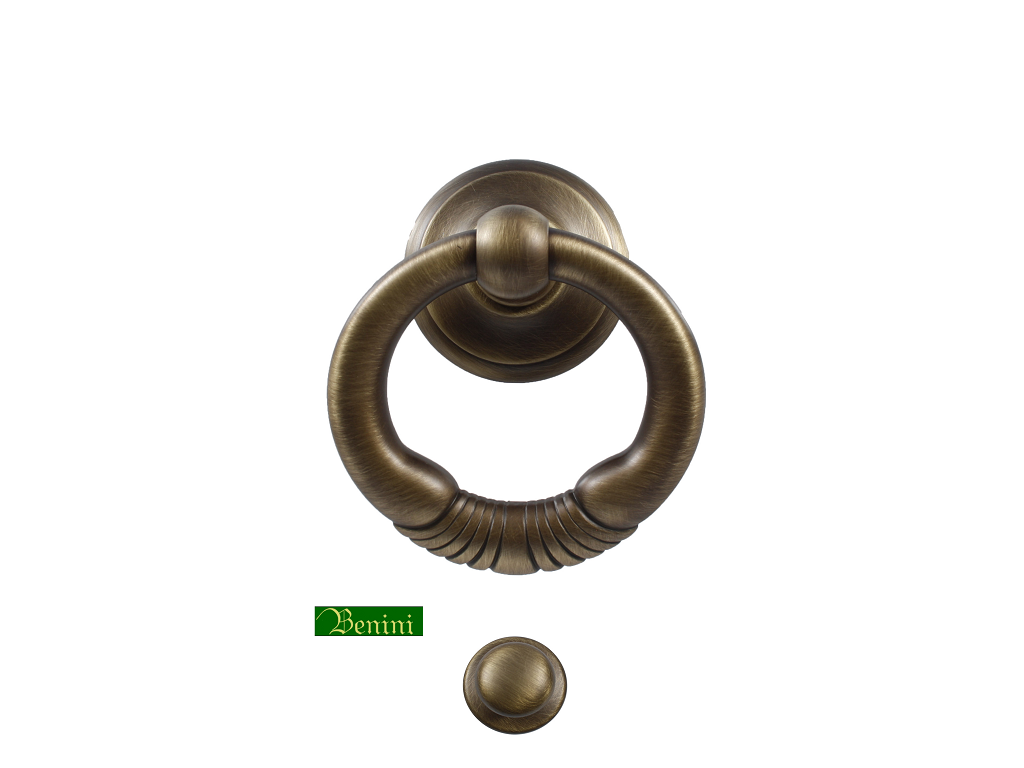 ben21abryes.png Battente Margherita mm.100x100 in Ottone Bronzo Yester | Benini - immagine 1