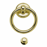 Battente Anello mm.110x80 Ottone PVD | Benini