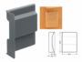 Guscio per Attacco Base 807 Grigio Chiaro Dx - SX  Camar