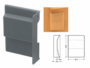 Guscio per Attacco Base 807 Grigio Chiaro Dx - SX  Camar - immagine 2