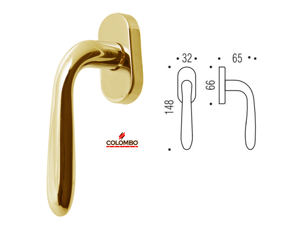 clmcd42dksmol.png Maniglia per Finestra DK Robot Rosetta Ovale Senza Movimento OL | Colombo - immagine 1