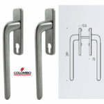 Maniglia per Alzante Scorrevole MOD.Roboquattro S Coppia Yale Cromat | Colombo