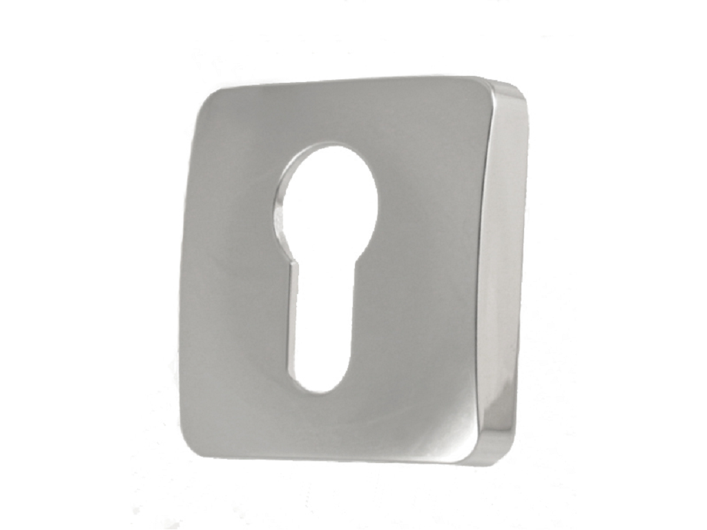 clmpt13ycr.png Bocchetta Quadra Foro Yale per Cilindro Europeo modello Roboquattro d.50x50x10 varie finiture | Colombo Design - immagine 1