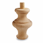 Piede in Legno Ontano per Restauro Spinotto Ø22 mm.90x135 | Cof