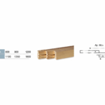 Guida Tavolo Legno Frassino 3 Stadi Apertura Centrale cm.80