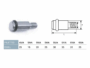 REGGIRIPIANO FILETTATO 5MAx25mm CON ANELLO FERRO - immagine 2