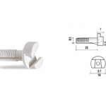 Supporto Nylon interpiano mm.25/8,5  Bianco