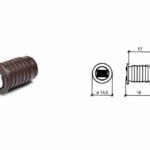 Chiusura Magnetica da incasso mm.12 Forza kg.10 Marrone  Cof108