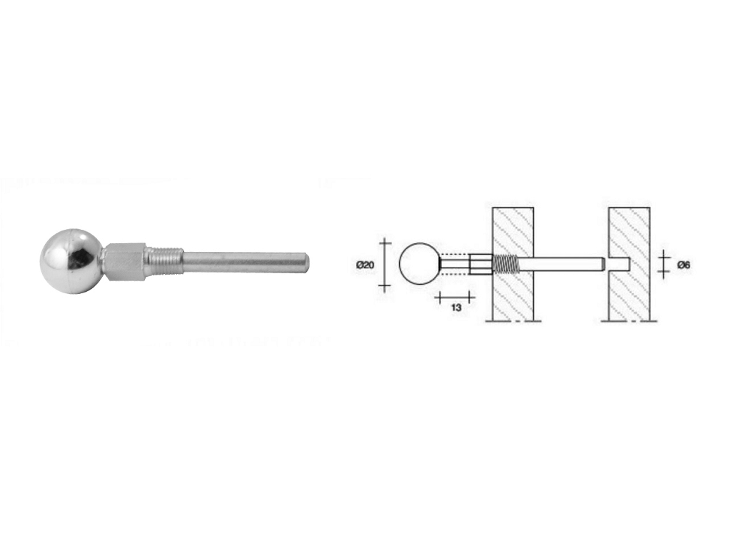 cof04f261306000cc.png Cricchetto per Sponde Abbassabili di Letto Cromata Senza Bussola mm.6 - immagine 1