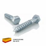 VITE LEGNO TE cl.4.8 DIN 571 UNI704 ZINCATO mm.10x VARIE LUNGHEZZE | TECFI
