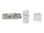 Piastra Clip Cerniera Montaggio diritta con Eccentrico Zinco Nichelato mm.00H | Blum - immagine 2