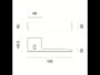 Maniglia R8ONE Rosetta Rettangolare mm.48x30 Sistema Smart2Lock Grigio Cachemire DX | Fimet Maniglie - immagine 2