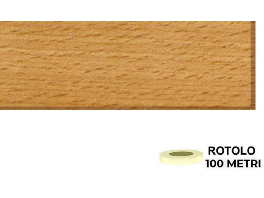 faggio-100.png Bordo laminato preincollato spessore 0,40 mt.100 Faggio h25 | Laminbord - immagine 1