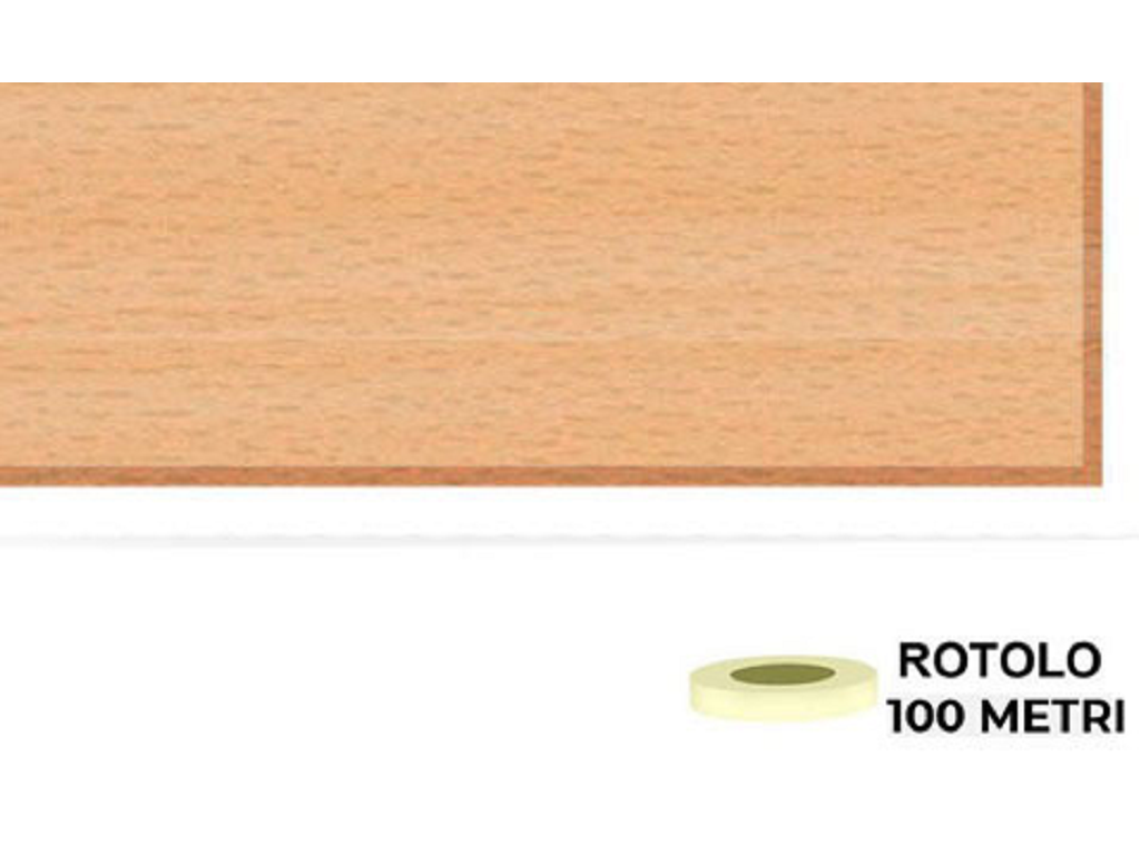 faggio-listellato-100.png Bordo laminato preincollato spessore 0,40 mt.100 Faggio Listellato varie altezze | Laminbord - immagine 1
