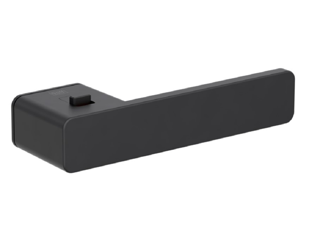 fim133854nos2ldx.png Maniglia R8ONE Rosetta Rettangolare mm.48x30 Sistema Smart2Lock Nero Graphite mano DX-SX | Fimet Maniglie - immagine 1