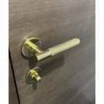 Maniglia Marion Rosetta Tonda d.50x5h WC Nottolino F05-OLV-Ottone Lucido  | Fimet Maniglie