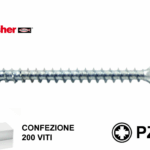 Vite Legno TSP Impronta Croce PZ2 FPS - SZ ZPP Zincate pz.200 mm. 4,5 | Fischer