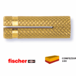 PO M Tassello Ottone con Filettatura Metrica MA5-6-8-10 pz.100 | Fischer