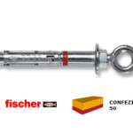 TA M 10 OD Tassello Acciaio Espansione Prolungato con Occhiolo pz.50 | Fischer