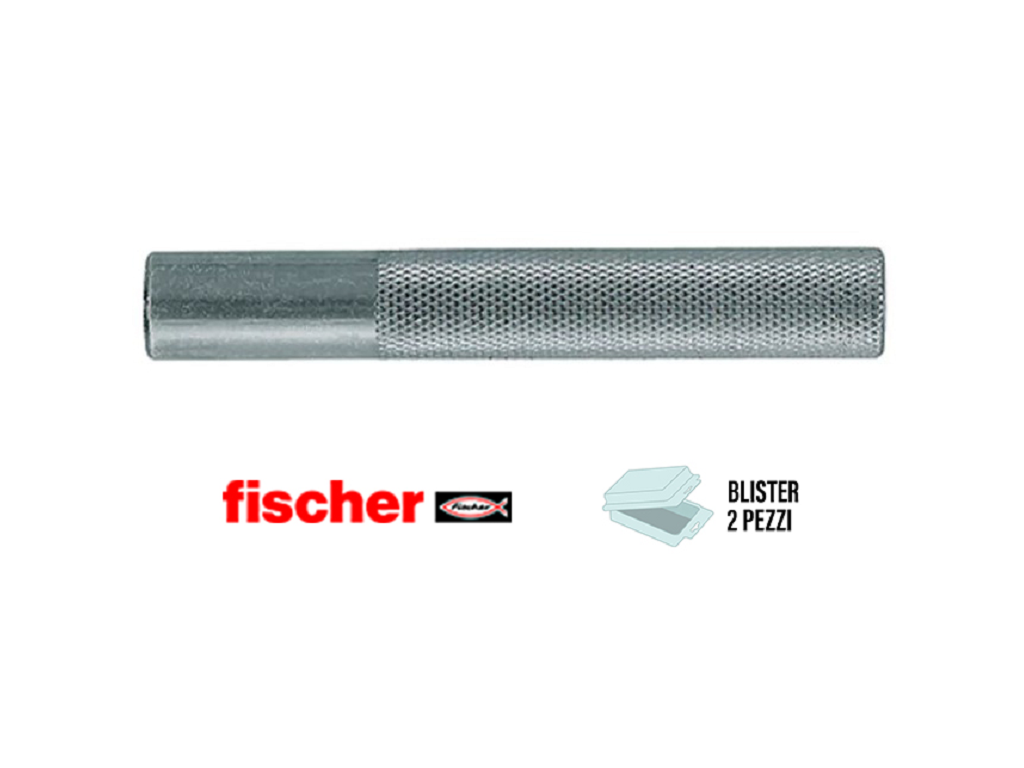 fisbls43632.png Bussola Acciaio Zincato con Filettatura Interna FIS E in Blister da Pezzi 2 Vari Diametri | Fischer - immagine 1