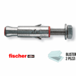 SLM 6 Tassello Acciaio ad Espansione d.12 con Vite T.E 8.8 in Blister da pz.2 | Fischer