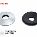 Rondella Tonda con Guarnizione Ferro Zincata 100 pz. mm.6x19  Frulsider