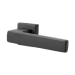 Maniglia Carlo Rosetta Quadra d.45x45x10h Bocchetta Foro Chiave ANO-Nero Opaco Ral 9005 | GPB Ghidini