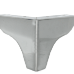 Piede Metallo Cromo Lucido d.120x120/25x25 mm.100 | Gpi