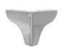 Piede Metallo Cromo Lucido d.120x120/25x25 mm.100 | Gpi