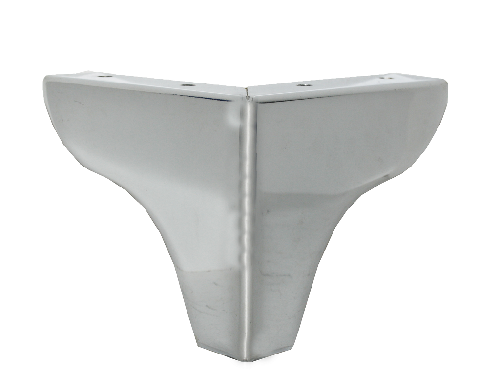 gpi0630100120x120.png Piede Metallo Cromo Lucido d.120x120/25x25 mm.100 | Gpi - immagine 1
