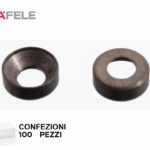Rosetta per Vite Testa Svasata Brunita 100 pz. mm.13,0x4,5   Hafele