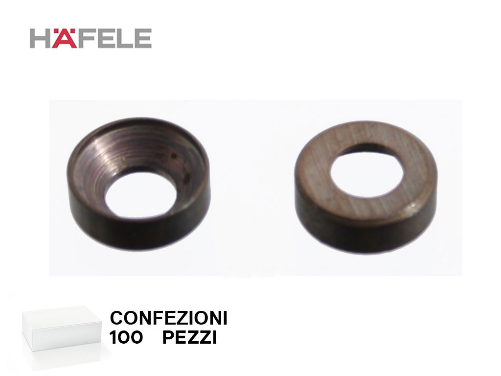 haf26473150c.png Rosetta per Vite Testa Svasata Brunita 100 pz. mm.13,0x4,5 Hafele - immagine 1