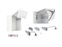 Meccanismo Ante Pieghevole Free Fold Modello F5FO varie misure Bianco | Hafele