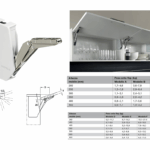 Meccanismo Anta Verso Alto Free Flap 3.15 mm.350-650h Cover Bianco varie forze | Hafele