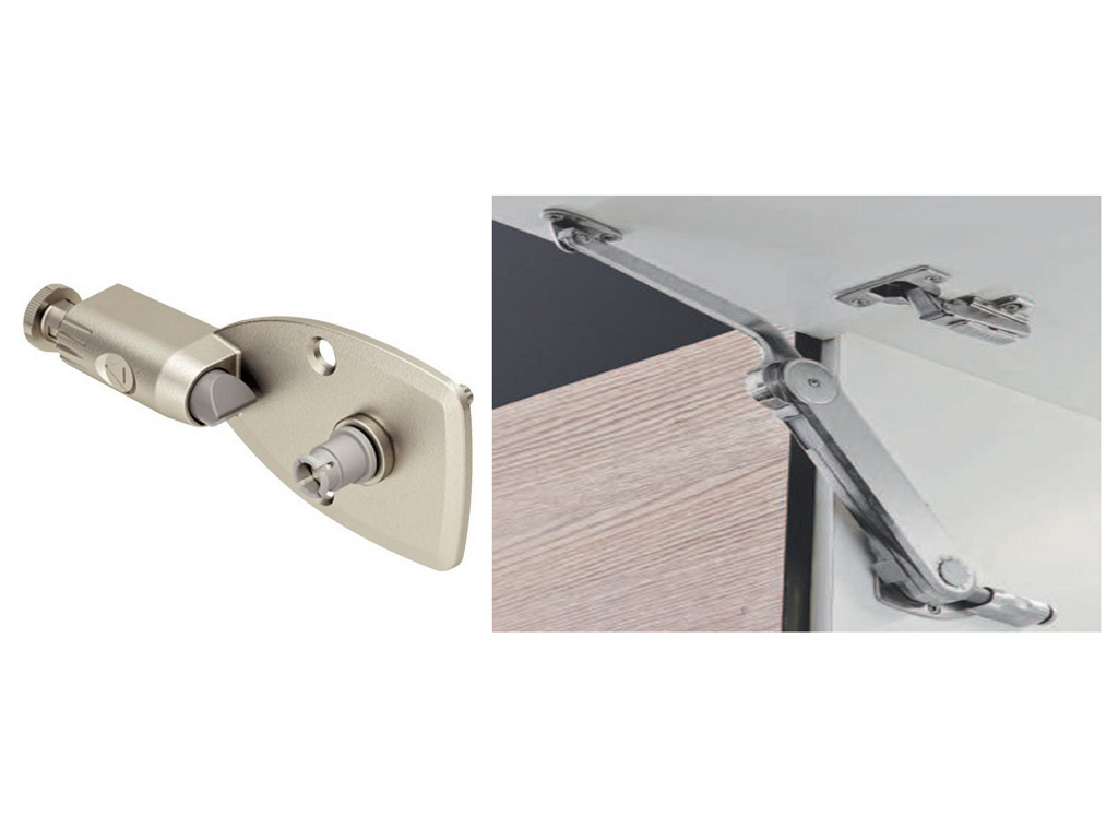 haf37369799c.png Ammortizzatore Zama per Supporto Sportella Nichelato Hafele - immagine 1