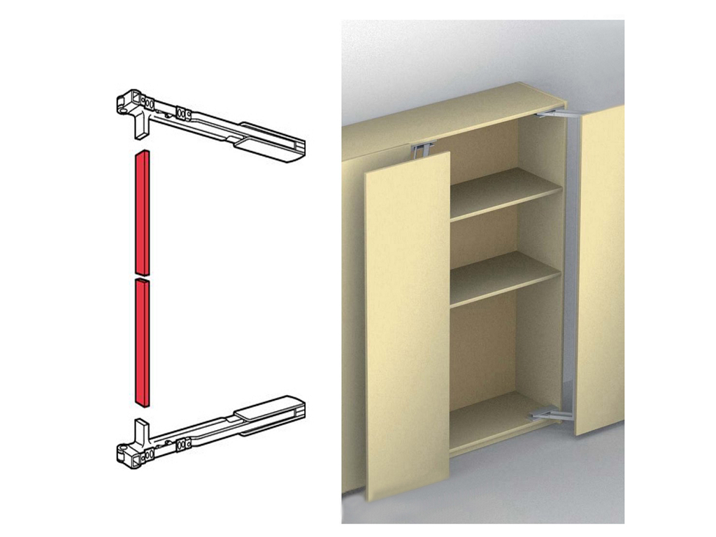 haf40732910x.png Barra Pegaso Connessione Stabilizzazione Acciaio Aluminio mm.2500 Hafe - immagine 1