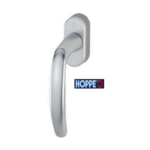 Maniglia per Finestra DK Atlanta Movimento 4 Scatti Nylon 7x35 Alluminio F1 Argento | Hoppe