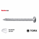 Vite Legno TC Torx Tx20 FPF - PT ZPF Zincata in Blister da Pezzi 25 mm.5,0 varie lunghezze | Fischer