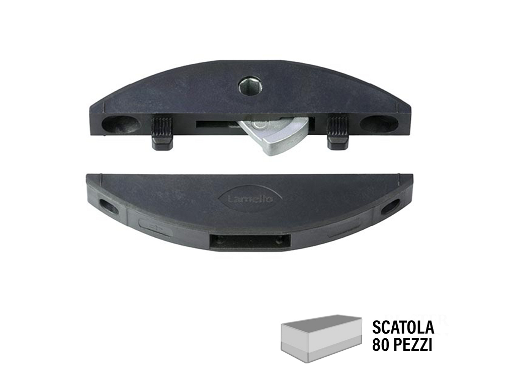 lam145236sca.png Clamex S18 Giunzione Smontabile Avvitabile per Pannelli Fresati MOD.145236 mm.8 Pz.80 | Lamello - immagine 1