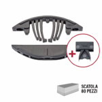 TENSO P14 GIUNZIONE AUTOBLOCCANTE INVISIBILE NYLON NERO CON CLIP mod.145415S pz.80 prodotto da LAMELLO