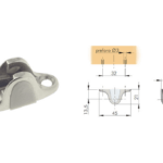 Supporto per Anta Compact E Kraby con Carter Nichel.Opaco