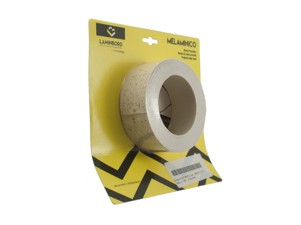 lmbbl70lqzf145.png Bordo laminato preincollato spessore 0,40 in blister da mt.11 h45 Sabbia Puntinato | Laminbord - immagine 1