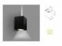 Faretto a Parete Up & Down Led Ip65 230v 2x6w 3000-4000k  Antracite |  Lampo