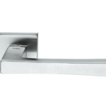 Maniglia Telis Rosetta Quadra d.50x50x10h Foro Chiave 26d-Cromo Satinato  Mandelli