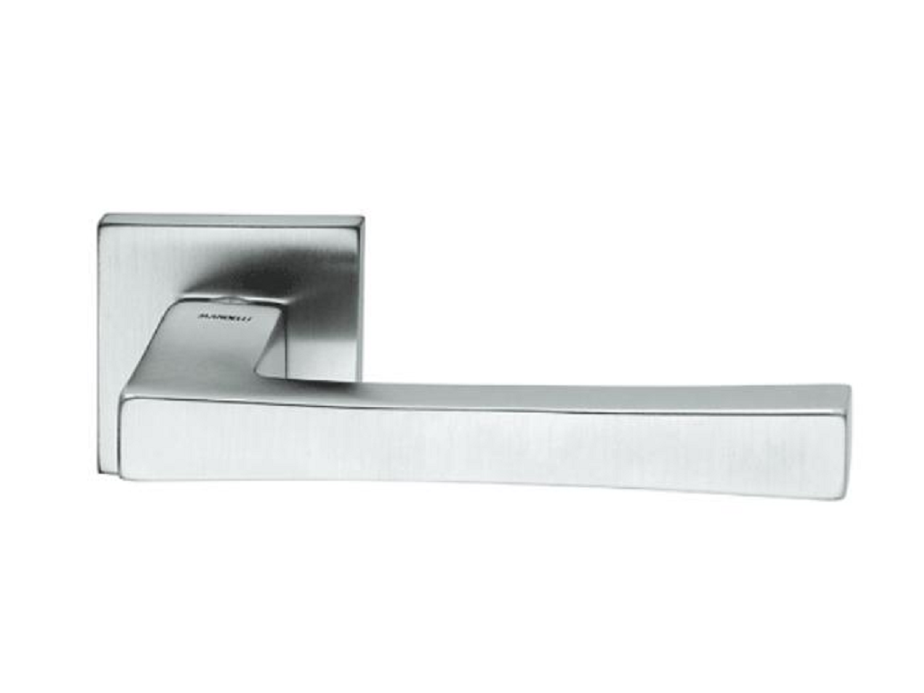 man1161cs00001400.png Maniglia Telis Rosetta Quadra d.50x50x10h Foro Chiave 26d-Cromo Satinato Mandelli - immagine 1